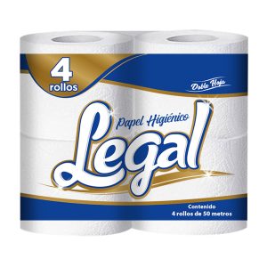 Papel Higiénico 4 Rollos Doble Hoja 50Mts | Legal