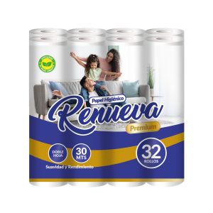 Papel Higiénico 32 Rollos Doble Hoja 30Mts | Renueva
